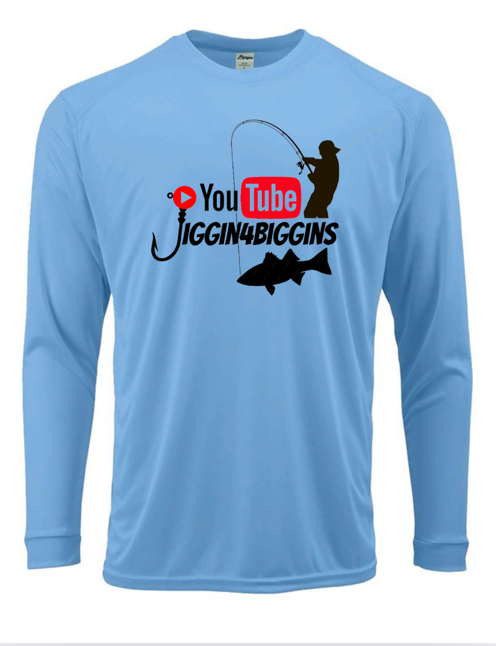 LONG SLEEVE JIGGIN4BIGGINS YOU TUBE CHANNEL / WHIPPIN WATERS SPF 50 SHIRT