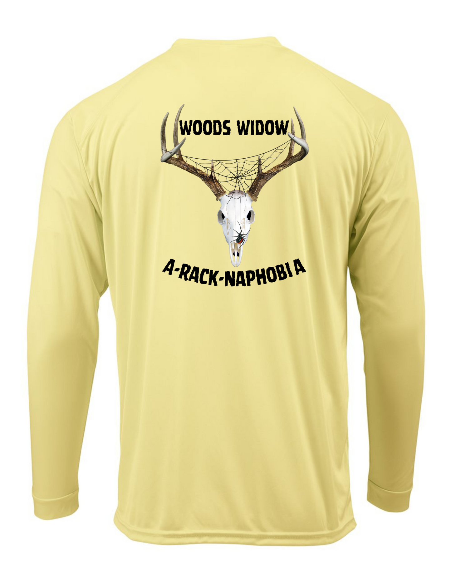 LONG SLEEVE HUNTING WOODS WIDOW A-RACK-NAPHOBIA SHIRT