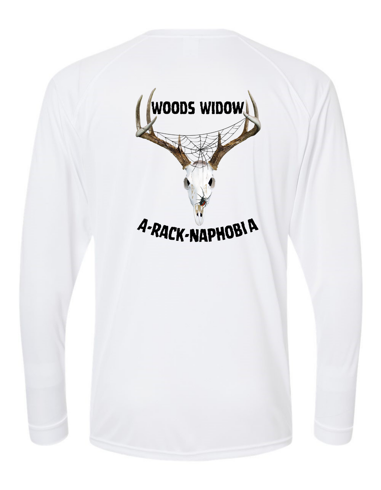 LONG SLEEVE HUNTING WOODS WIDOW A-RACK-NAPHOBIA SHIRT